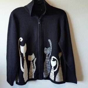 🔹3/$25🔹 Vintage Cat Lady Sweater